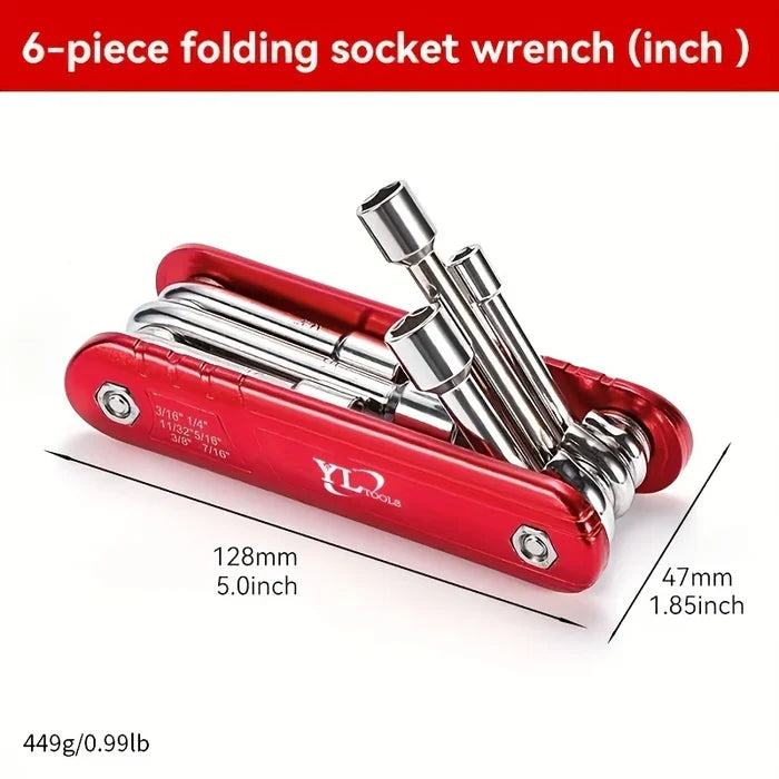 Multifunctional Foldable Socket Wrench