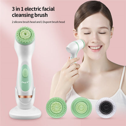 3-in-1 Electric Facial Cleansing Brush